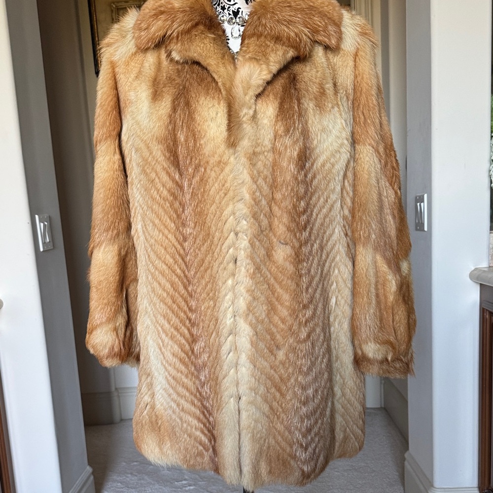 Luxurious Tan Fur Coat